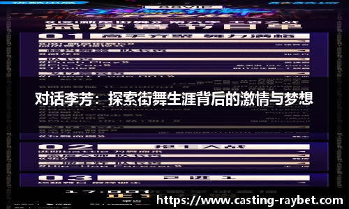 对话李芳：探索街舞生涯背后的激情与梦想